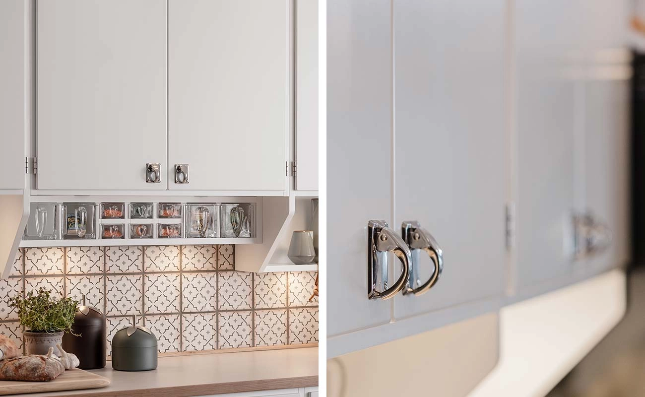 Snygga beslag på köksluckor